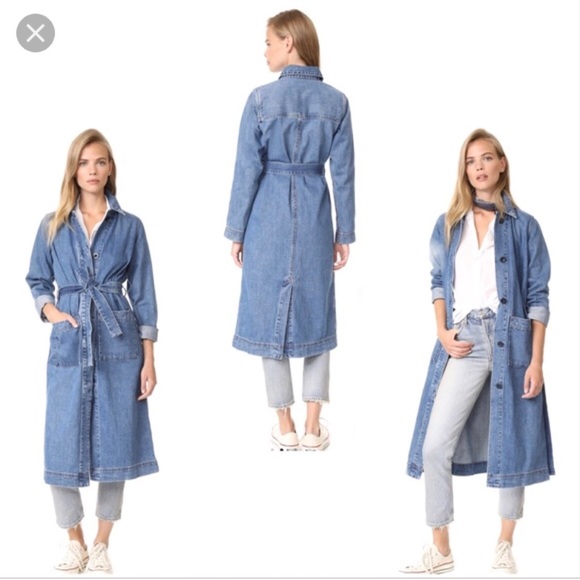 madewell denim duster coat